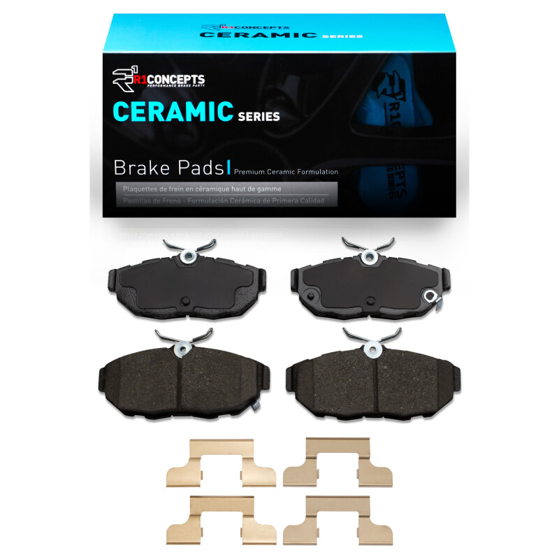 Ford Mustang Brake Pads - Rear - R1 Concepts - Ceramic - `05-`14